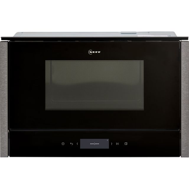NEFF N70 NR4WR21G1B 38cm tall, 60cm wide, Built In Compact Microwave - Graphite Grey