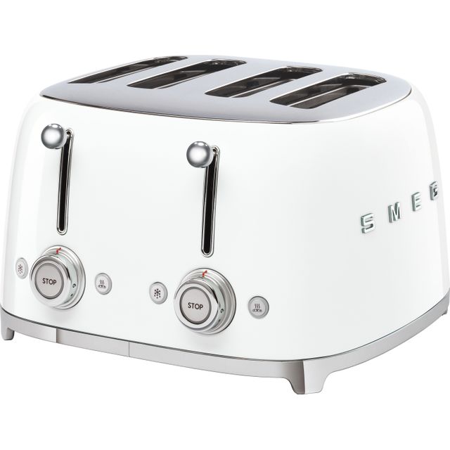 Smeg 50s Retro TSF03WHUK 4 Slice Toaster - White