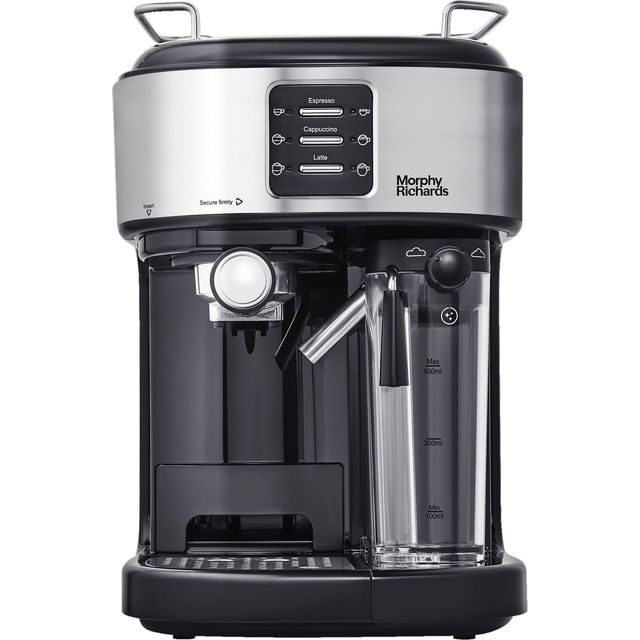 Morphy Richards 172023 Espresso Coffee Machine - Black / Stainless Steel