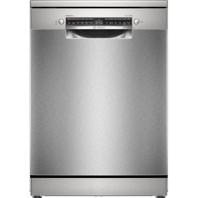 Bosch Series 6 SMS6ZCI10G Wifi Connected Standard Dishwasher - Silver - B Rated