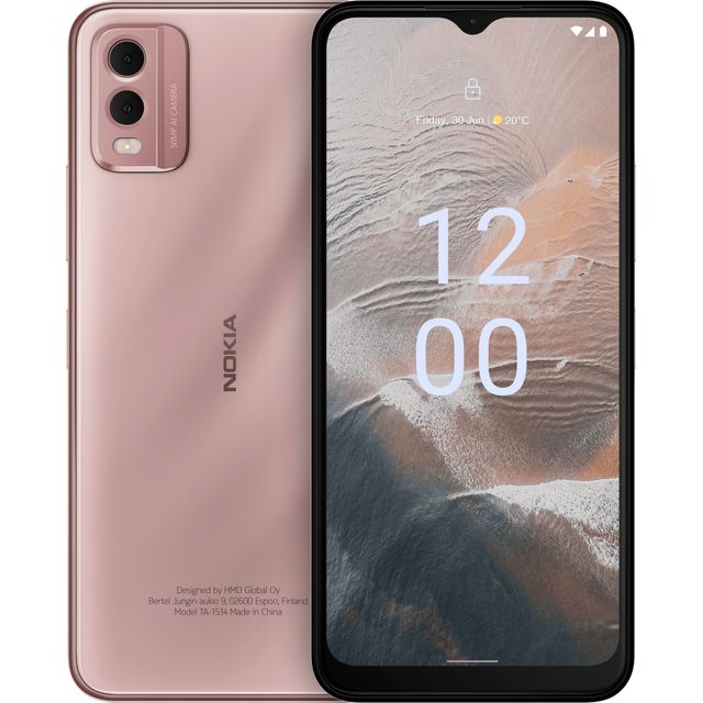 Nokia C32 64 GB Smartphone in Beach Pink