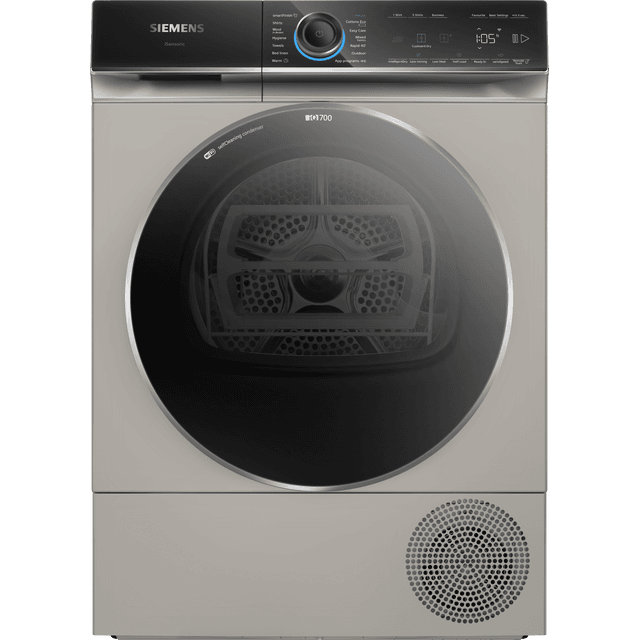 Siemens IQ-700 WQ46B2CXGB 9Kg Heat Pump Tumble Dryer – Silver – A+++ Rated