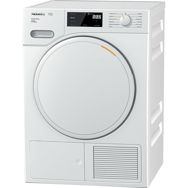 Miele T1 Active Plus TWE520WP 8Kg Heat Pump Tumble Dryer - White - A+++ Rated