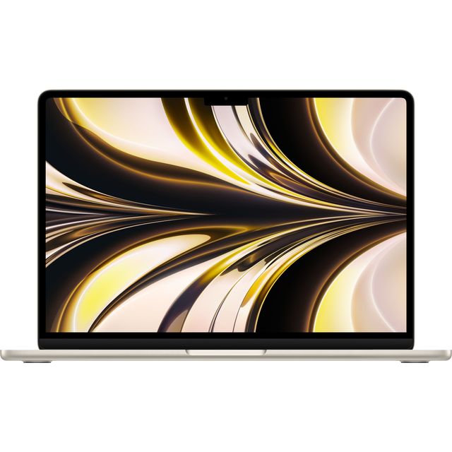 Apple 2022 MacBook Air laptop with M2 chip: 13.6-inch Liquid Retina display, 8GB RAM, 256GB SSD storage, backlit keyboard, 1080p FaceTime HD camera. Works with iPhone and iPad; Starlight