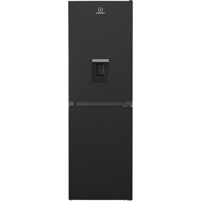 INDESIT IBTNF 60182 B AQUA UK 50/50 Fridge Freezer – Black, Black