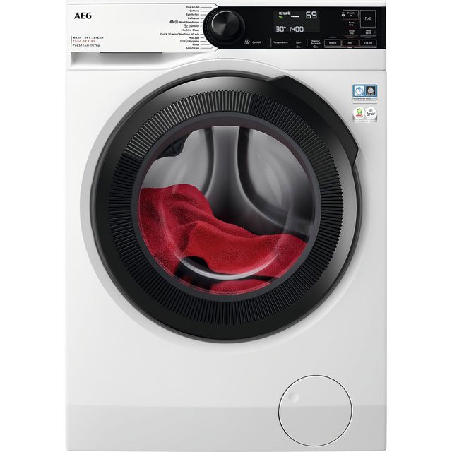 AEG 7000 ProSteam® LWR7314L4B 11Kg / 7Kg Washer Dryer with 1400 rpm - White - D Rated [Wash&Dry], A Rated [Wash Only]