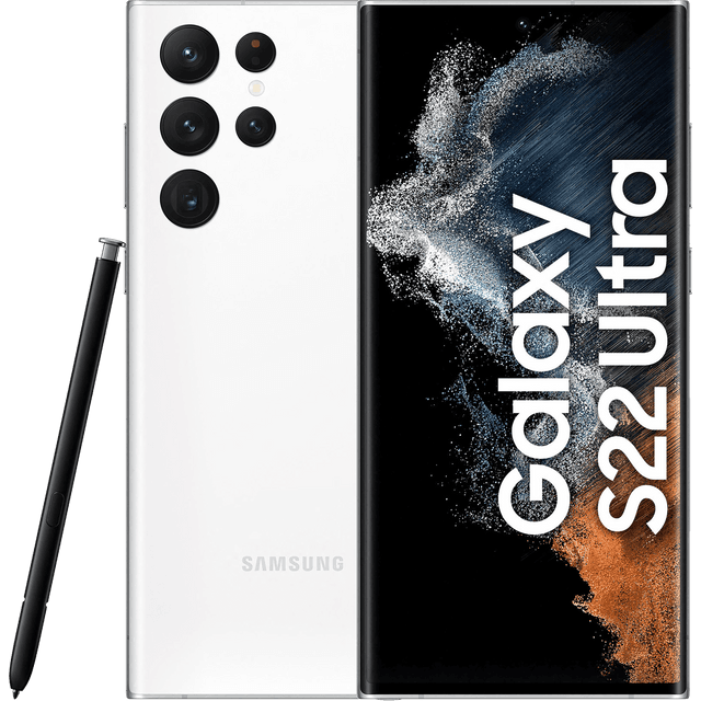 Samsung Galaxy S22 Ultra 256 GB Smartphone in Phantom White