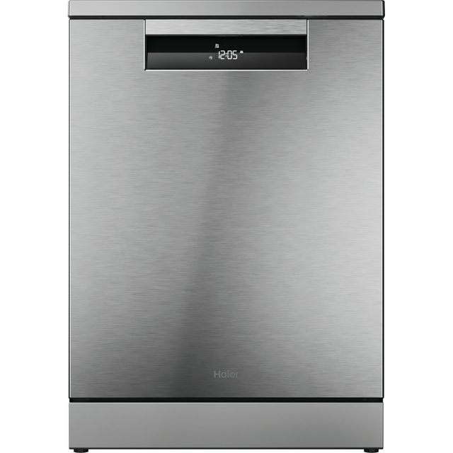 Haier i-Pro Series 3 XF 5CM1X-80 Wifi Connected Standard Dishwasher - Stainless Steel with Sliding Door Fixing Kit - C Rated