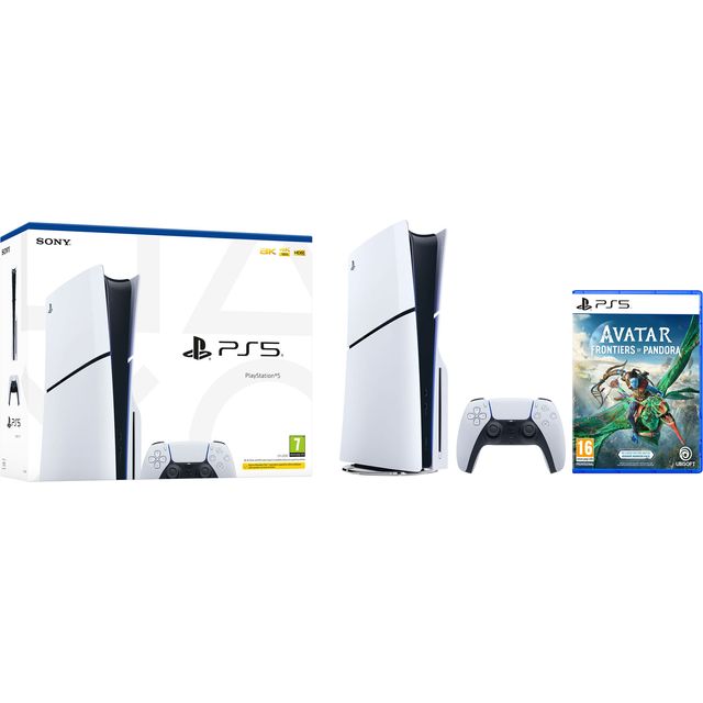 PlayStation 5 (Model Group  Slim) 1 TB with Avatar: Frontiers Of Pandora - White