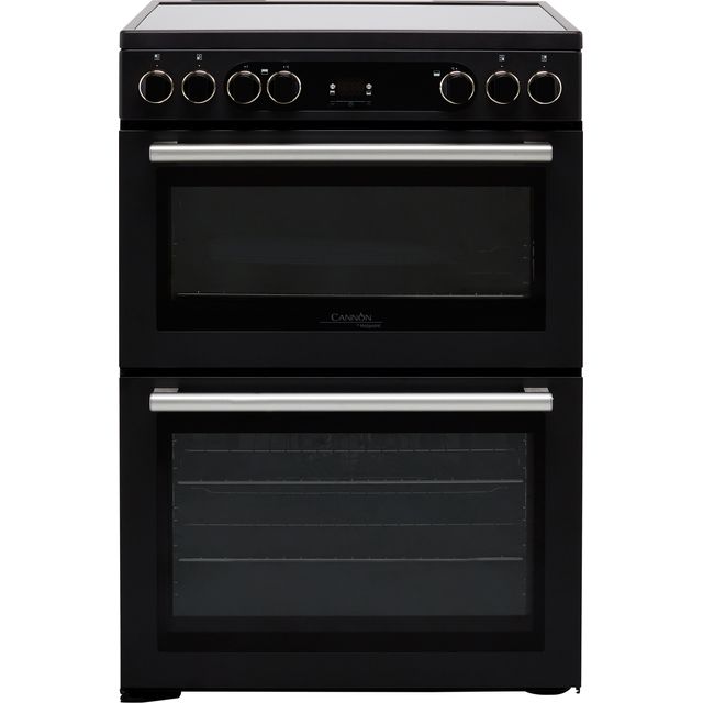 Cannon by Hotpoint CD67V9H2CA/UK 60cm Electric Cooker with Ceramic Hob - Black - A/A Rated