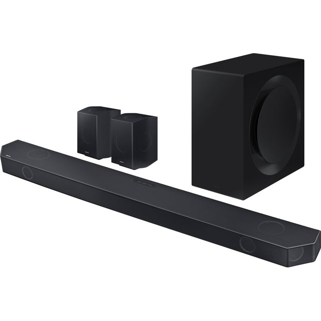 Q990C Soundbar Speaker (2023) - 22 Speaker Home Sound System With Wireless Dolby Atmos Rear Speakers And Wireless Subwoofer, Alexa Built In, Smart Surround Sound, Bluetooth, WiFi & Airplay