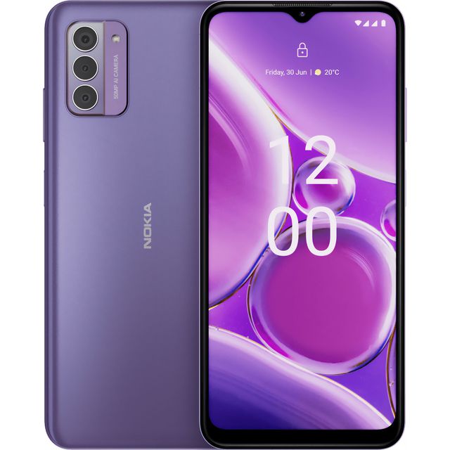 Nokia G42 5G 6.56” HD+ Smartphone Featuring Triple rear 50MP AI camera, 6GB/128GB Storage, 3-day battery life, Android 13, OZO 3D audio capture, QuickFix repairability and Dual SIM - Purple