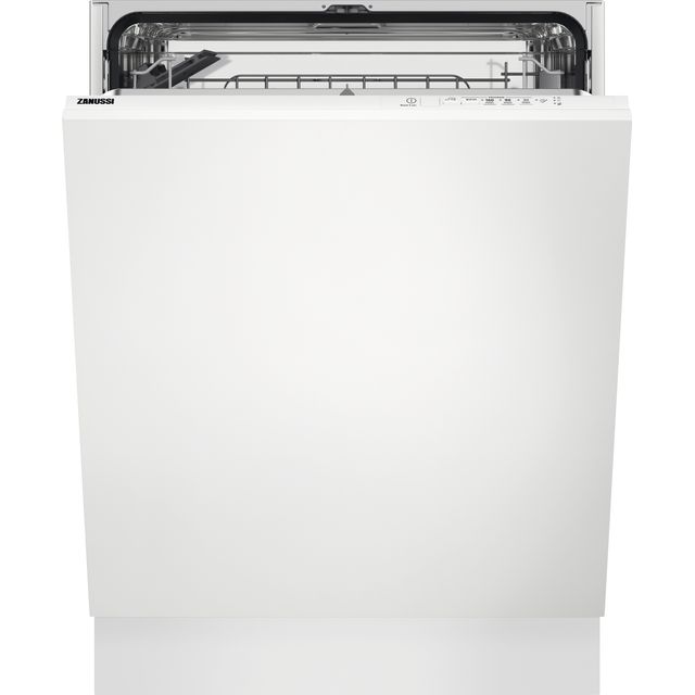 Zanussi Series 20 ZDLN1522 Fully Integrated Standard Dishwasher – White Control Panel with Sliding Door Fixing Kit – E Rated