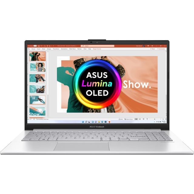 ASUS OLED 15.6 Laptop - AMD Ryzen 5, 256 GB SSD, 8 GB RAM - Silver