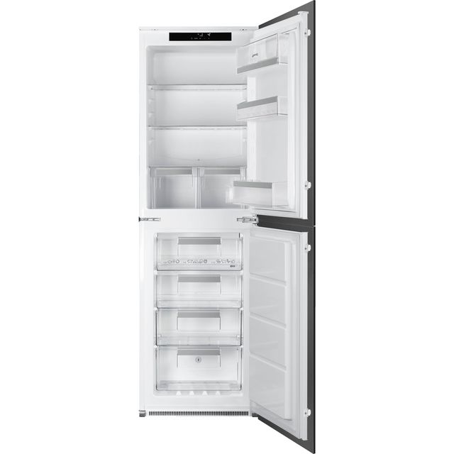 Smeg UKC8174NF Integrated 50/50 Frost Free Fridge Freezer with Sliding Door Fixing Kit – White – F Rated
