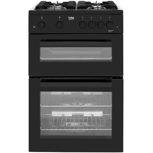 Beko KDG611K 60cm Freestanding Gas Cooker with Full Width Gas Grill - Black - A+/A Rated