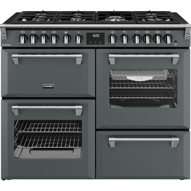 Stoves Richmond 110cm Dual Fuel Range Cooker - Anthracite - A/A/A Rated