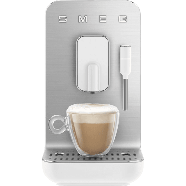 Smeg 50s Retro BCC02WHMUK Bean to Cup Coffee Machine - White