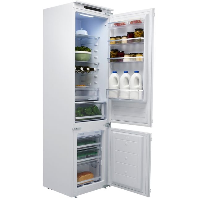Hoover BHBF192FK Integrated 70/30 Frost Free Fridge Freezer with Sliding Door Fixing Kit - White - F Rated