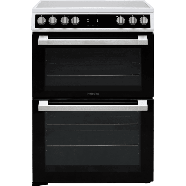 Hotpoint HDT67V9H2CW/UK 60cm Electric Cooker with Ceramic Hob - White - A/A Rated