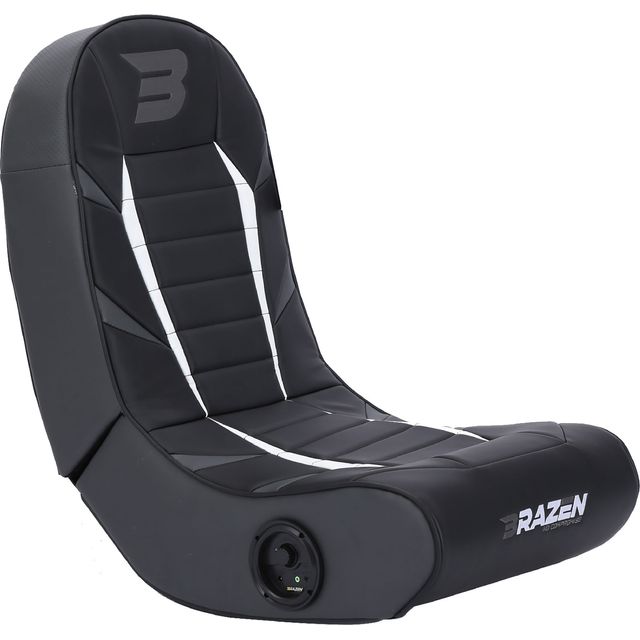 BraZen Python 2.0 Bluetooth Surround Sound Gaming Chair - Black / Grey