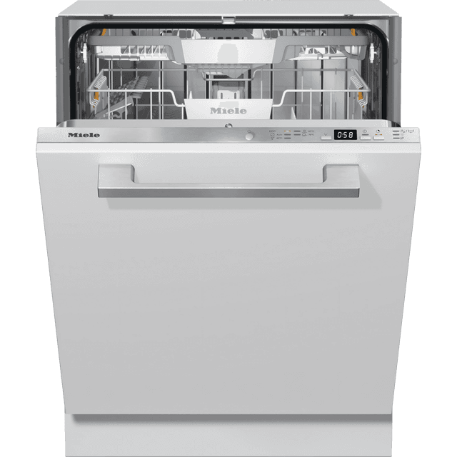Miele G5362SCVi Fully Integrated Standard Dishwasher - Stainless Steel Control Panel with Fixed Door Fixing Kit - C Rated