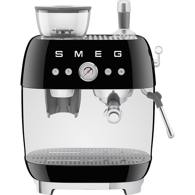 Smeg 50's Style EGF03BLUK Espresso Coffee Machine - Black