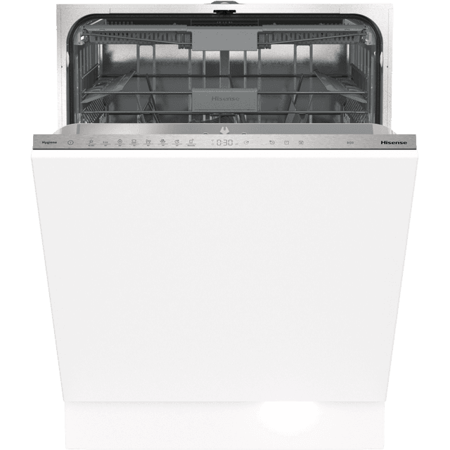 Hisense HV673C60UK Wifi Connected Fully Integrated Standard Dishwasher – Stainless Steel Control Panel with Fixed Door Fixing Kit – C Rated