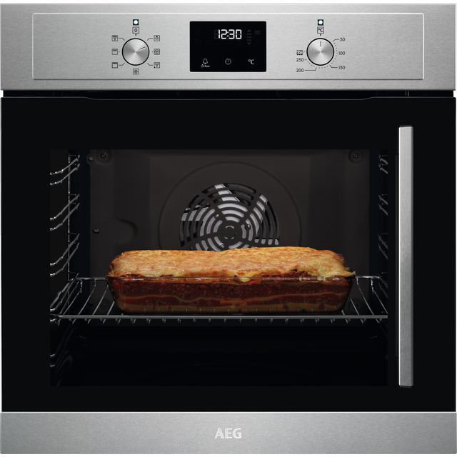 AEG 6000 Series BCX335L11M Built In Electric Single Oven - Stainless Steel - A Rated