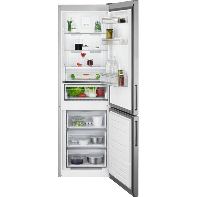 AEG 6000 TwinTech RCB632E2MX 70/30 No Frost Fridge Freezer - Stainless Steel - E Rated