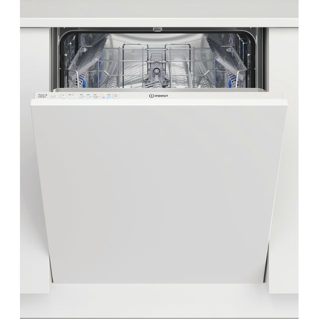 Indesit D2IHL326UK Fully Integrated Standard Dishwasher - White Control Panel with Fixed Door Fixing Kit - E Rated