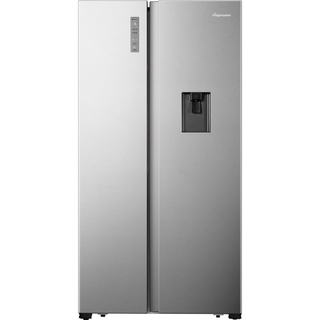 Fridgemaster MS91520DES Non-Plumbed Total No Frost American Fridge Freezer - Silver - E Rated