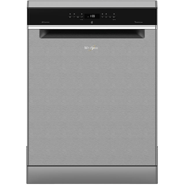 Whirlpool WFO3T3236PXUK Standard Dishwasher - Stainless Steel - A++ Rated