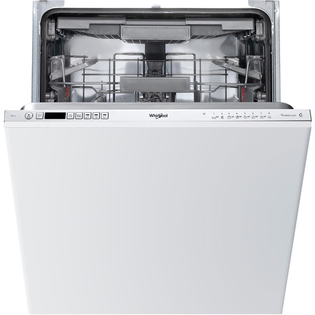 Whirlpool WIC3C23PEFUK Fully Integrated Standard Dishwasher - Silver Control Panel with Fixed Door Fixing Kit - A++ Rated