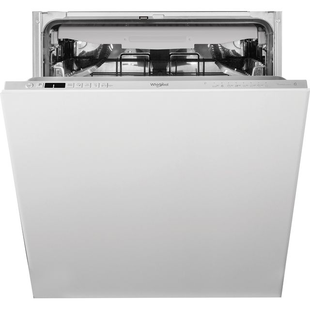 Whirlpool WIC3C33PFEUK Fully Integrated Standard Dishwasher - Silver Control Panel with Fixed Door Fixing Kit - D Rated