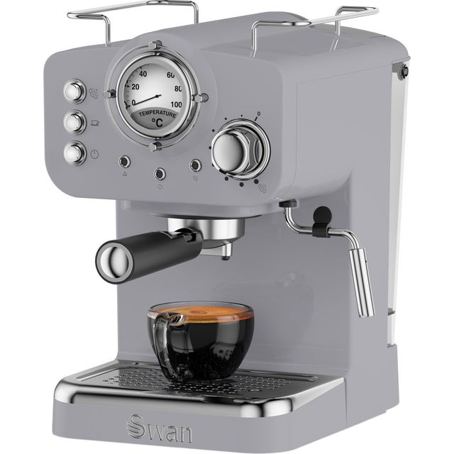 Swan Retro SK22110GRN Espresso Coffee Machine - Grey