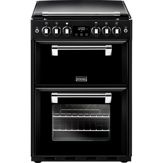 Stoves Richmond600G 60cm Freestanding Gas Cooker with Full Width Electric Grill – Black – A+/A Rated