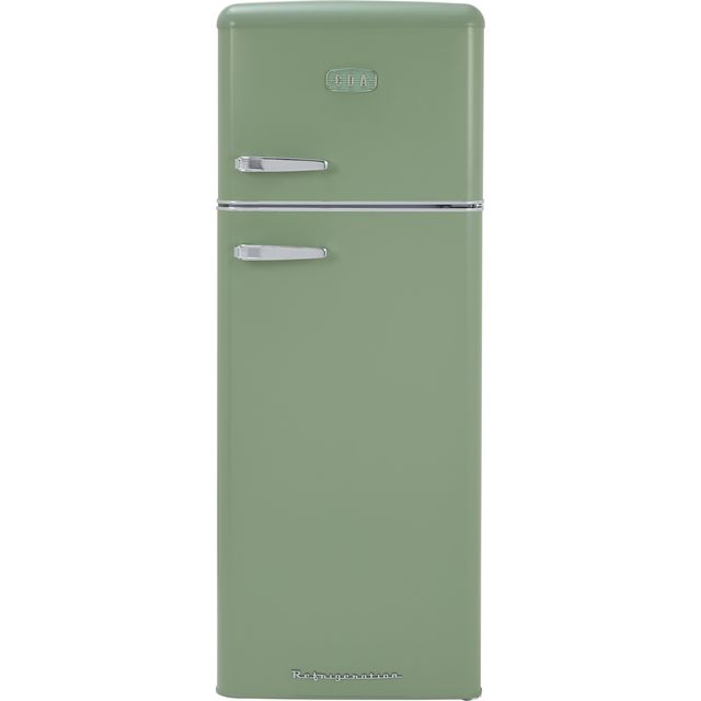 CDA Betty Meadow Compact 144cm High 90/10 Fridge Freezer – Meadow Green – D Rated