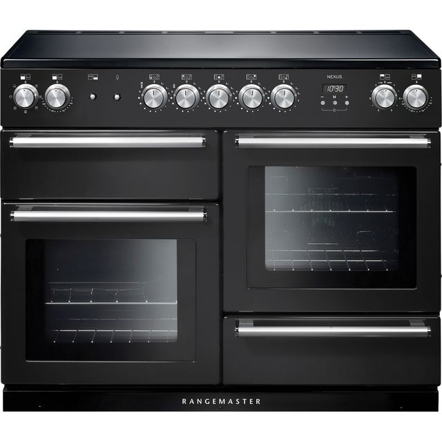Rangemaster Nexus NEX110EICB/C 110cm Electric Range Cooker with Induction Hob - Charcoal Black - A/A/A Rated