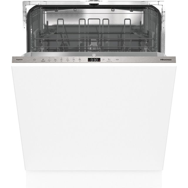 Hisense HV642E90UK Fully Integrated Standard Dishwasher - Stainless Steel Control Panel with Fixed Door Fixing Kit - E Rated