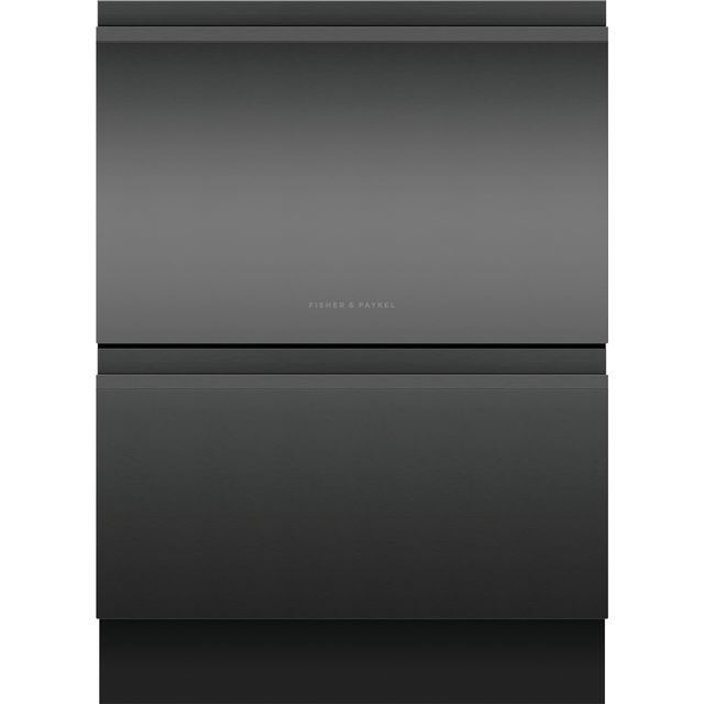 Fisher & Paykel Series 9 Double DishDrawer™ DD60D4HNB9 Wifi Connected Fully Integrated Standard Dishwasher - Black Control Panel - E Rated