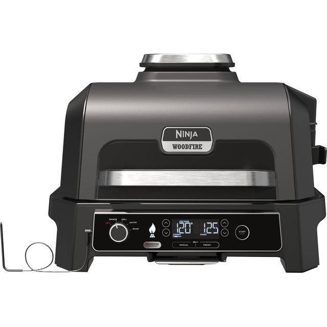 Ninja Woodfire Pro XL Electric BBQ Grill & Smoker OG850UK Health Grill - Black