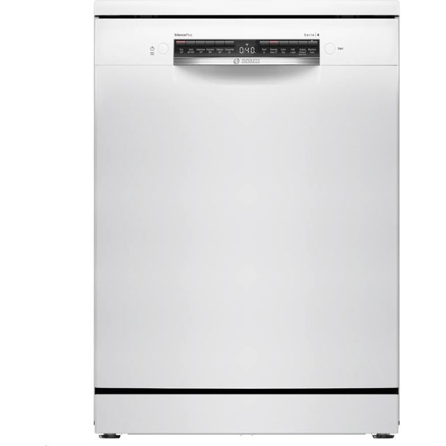 Bosch Series 4 SMS4EKW06G Wifi Connected Standard Dishwasher - White - B Rated