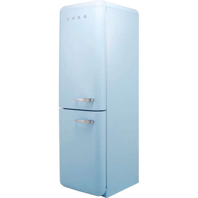 Smeg Left Hand Hinge FAB32LPB5UK 60/40 Frost Free Fridge Freezer – Pastel Blue – D Rated