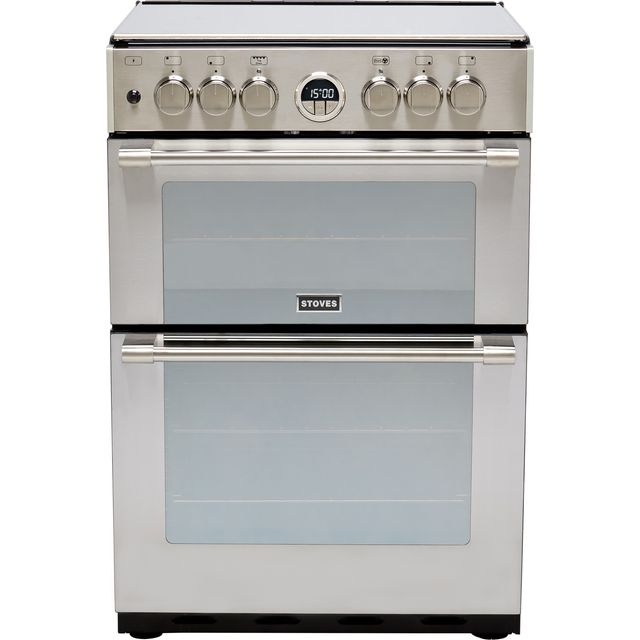 Stoves Sterling STERLING600DF 60cm Freestanding Dual Fuel Cooker - Stainless Steel - A/A Rated