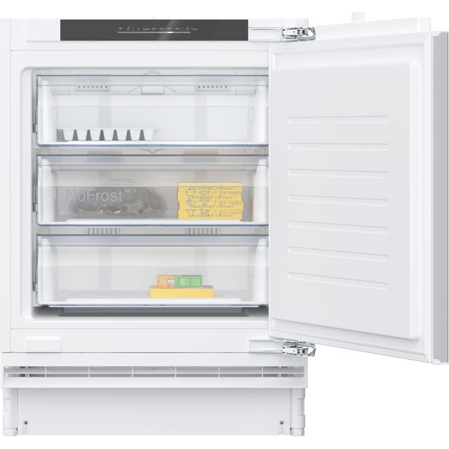 NEFF N50 GU7212FE0G Integrated Frost Free Under Counter Freezer with Fixed Door Fixing Kit - E Rated