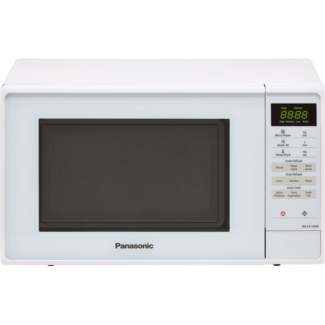 Panasonic NN-E27JWMBPQ Freestanding 26cm Tall Compact Microwave - White