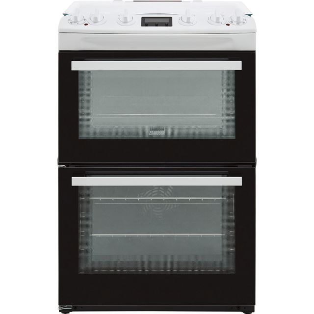 Zanussi ZCK66350WA 60cm Dual Fuel Cooker - White - A/A Rated