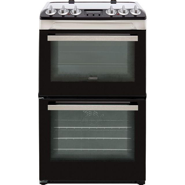 Zanussi ZCV46250XA 55cm Electric Cooker with Ceramic Hob – Stainless Steel – A/A Rated