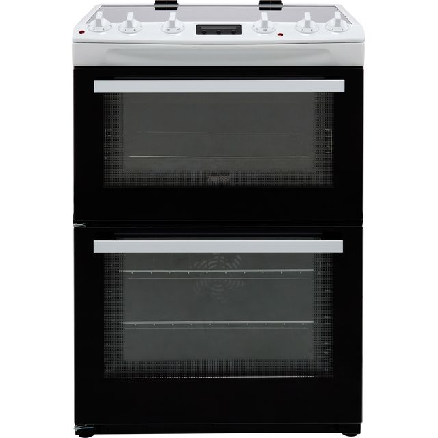 Zanussi ZCV66250WA 60cm Electric Cooker with Ceramic Hob - White - A/A Rated